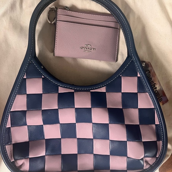 Coachtopia ergo bag deep purple/ice blue matching ice purple mini wallet - Picture 3 of 5